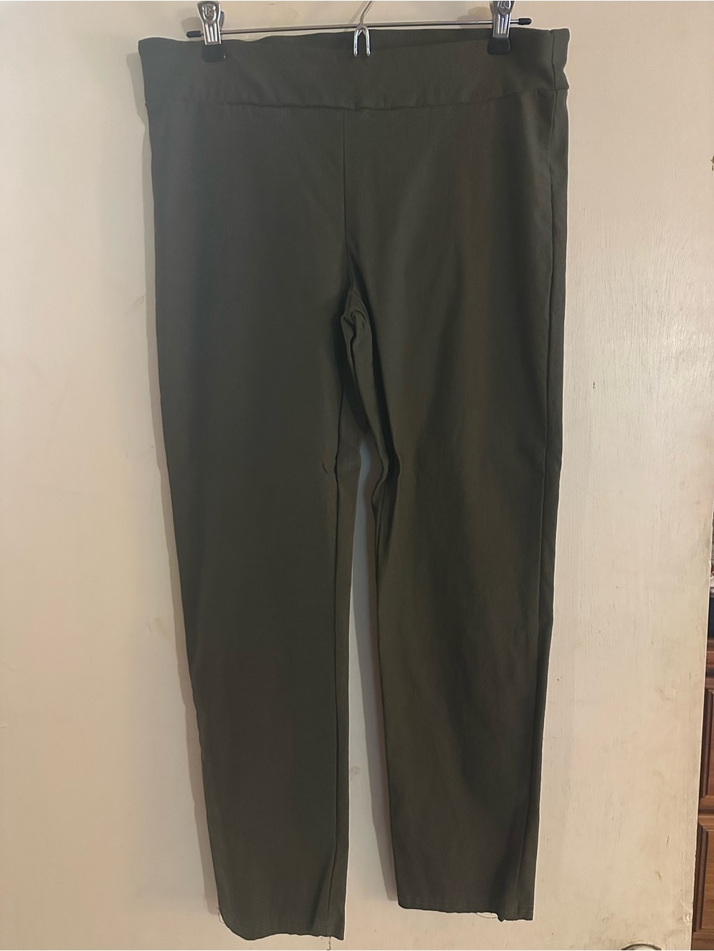 Popana Women's Olive Stretch Chinos